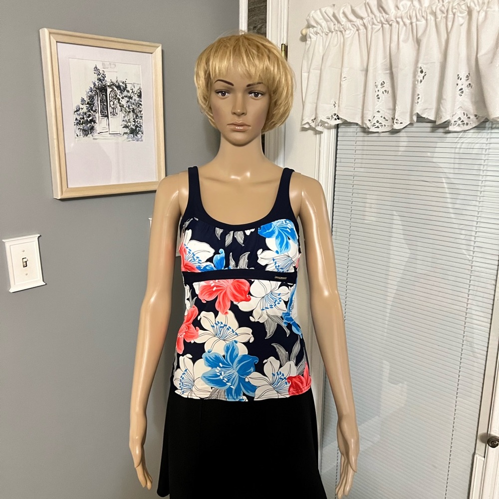 ZeroXposur Sun Smart Peasant Tankini‎ SZ XS NWT.